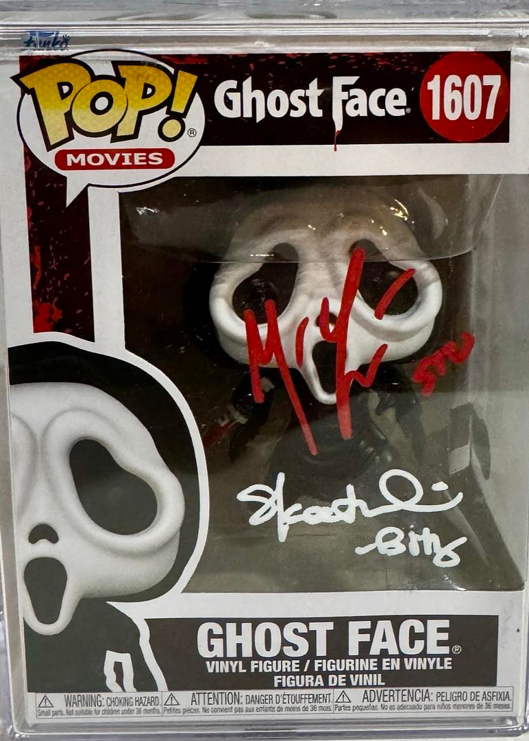 Matthew Lillard & Skeet Ulrich Signed Funko Pop #1607 "Ghost Face" (Scream) - Beckett COA #03#